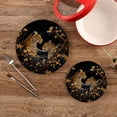 thumbnail image 2 of Leopard Cheetah Leaves Wood Trivet Mats Pot Holders Cotton Woven Non-Slip Heat Resistant for Hot Pots Pans Pats for Cooking Baking Set of 2, 2 of 7