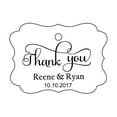 thumbnail image 1 of 100 PCS Thank You Custom Made Hang Tags Personalized Wedding Favor Gift Paper Tags, 1 of 1