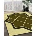 thumbnail image 3 of Ahgly Company Machine Washable Indoor Square Transitional Bakers Brown Area Rugs, 4' Square, 3 of 7