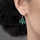 thumbnail image 5 of 1 par de pendientes de trébol del Día de San Patricio para mujer, pendientes colgantes, joyas para el oído del festival, 5 of 6