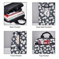 thumbnail image 3 of Yiaed Daisies Flowers Print Lightweight Backpack Travel Backpacks Hiking Daypack for Women Men, 3 of 5