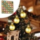 thumbnail image 3 of Juego de 36 adornos navideños | Bolas de plástico mate pintadas de 3 cm | Adornos para árbol con formas especiales para decorar el hogar en las fiestas, 3 of 5