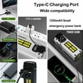 thumbnail image 3 of EDC Mini Flashlight Rechargeable with COB Side Light,1000 Lumens Super Bright Flashlight Small Portable Tactical Pocket Torch with Power Bank and Magnet for Walking,Hiking,Camping,Emergency (Black), 3 of 6