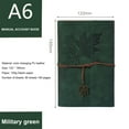 thumbnail image 2 of PENGXIANG Loose-leaf Refillable Notebook Lightweight Portable Notebook for Travelers Writers  Brown A7, 2 of 8