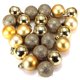 thumbnail image 3 of 24 piezas de joyería de bola de árbol de Navidad de plástico de 3 cm colgantes de fiesta en el hogar, 3 of 5