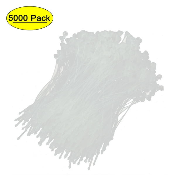 Plastic Snap Lock Security Loop Tag Fastener White 8.5cm Long 5000 Pcs