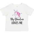 thumbnail image 3 of Inktastic Grandma Loves Me Unicorn Girls Girls Toddler T-Shirt, 3 of 5