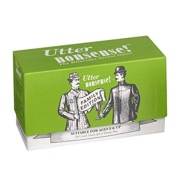 PlayMonster Utter Nonsense Family Edition - The Card Game of Funny Voices and Accents! PlayMonster Utter Nonsense Family Edition - The Card Game of Funny Voices and Accents!