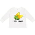 thumbnail image 3 of Inktastic Little Farmer with Corn Boys or Girls Long Sleeve Toddler T-Shirt, 3 of 5