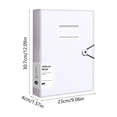 thumbnail image 3 of Weloille A4 File Folder 80 Page Plastic Document Organizer, Transparent Waterproof Wear Resistant Storage Bag, Large Capacity for Office Home Business File Classification, 3 of 6