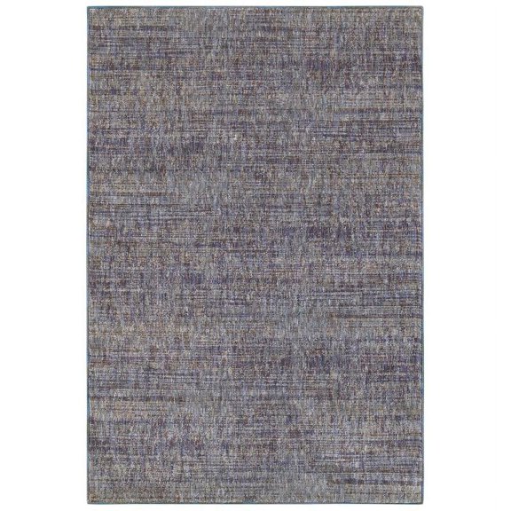 Oriental Weavers Atlas Area Rug - 8033F - 2'6" x 12' - in Purple/ Gray - Soft Modern Style Area Rug, Stain Resistant, Family and Pet Friendly , Entryway, Hallway Runner Rug