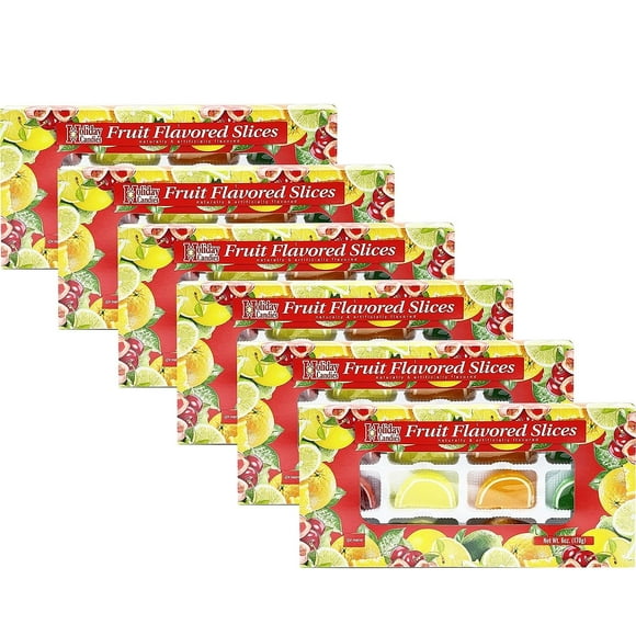 Holiday Candies Fruit Flavored Slices 6 Oz. Pack Of 6.