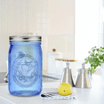 thumbnail image 4 of Blue Wide Mouth Mason Jars 32 oz,6 Pack Colored Quart Glass Canning Jars with Ai, 4 of 6