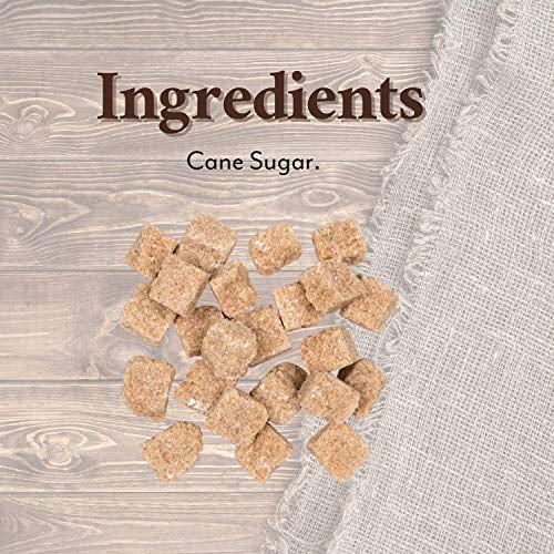 Roland Foods Demerara Rough Cut Brown Sugar Cubes, Sugar in the Raw, 35.2 Oz