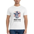 thumbnail image 5 of Generic Vintage T-Shirts Proud to be American Gildan Men's Short Sleeve T-Shirt 180g, 5 of 8