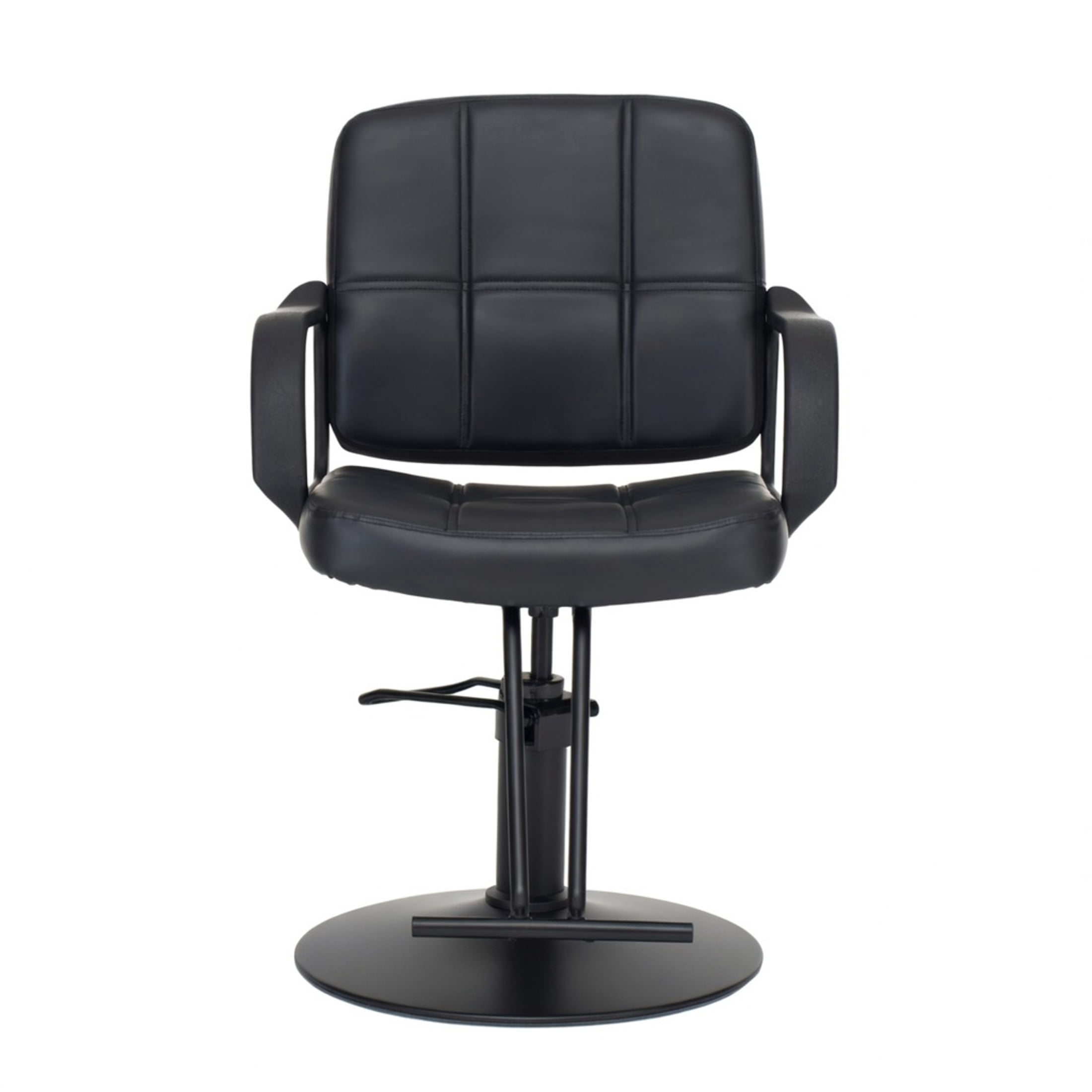 Noble House 360° Swivel Barber Chair, Hydraulic Height Adjustable, PU Upholstery, Black