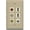 Ivory, variant on RiteAV - 3 x RCA - 2 X HDMI and 1 x Coax Cable TV Port Wall Plate - Light Almond