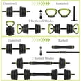 thumbnail image 3 of Adjustable Kettlebell Set, 4 in 1 Adjustable Dumbbell Set,44lbs/66lbs/88lbs Weight Set Used as Kettlebells, Barbell, Push up Stand for Home Gym, Home Gym Fitness Equipment for Men & Women, 3 of 7