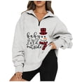 thumbnail image 2 of Pntutb Moda Mujer Casual Solapa Cuello Manga Larga Camiseta Suelta Blusa Pullover tops Pntutb Pntutb-231, 2 of 6