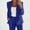 Blue, variant on My Items Women Blazers for Work Professional Jackets Trendy Dressy Casual Solid Long Sleeve Tops Button Cardigan Coat Top