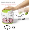 Starfrit Pull Chopper Multi Purpose Manual Food Processor Three Blade System for a Faster
