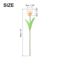 thumbnail image 2 of Uxcell 20pcs Tulips Artificial Flowers, Artificial Flowers Fake Tulip Stems Real Touch for Decoration (Light Champagne), 2 of 7