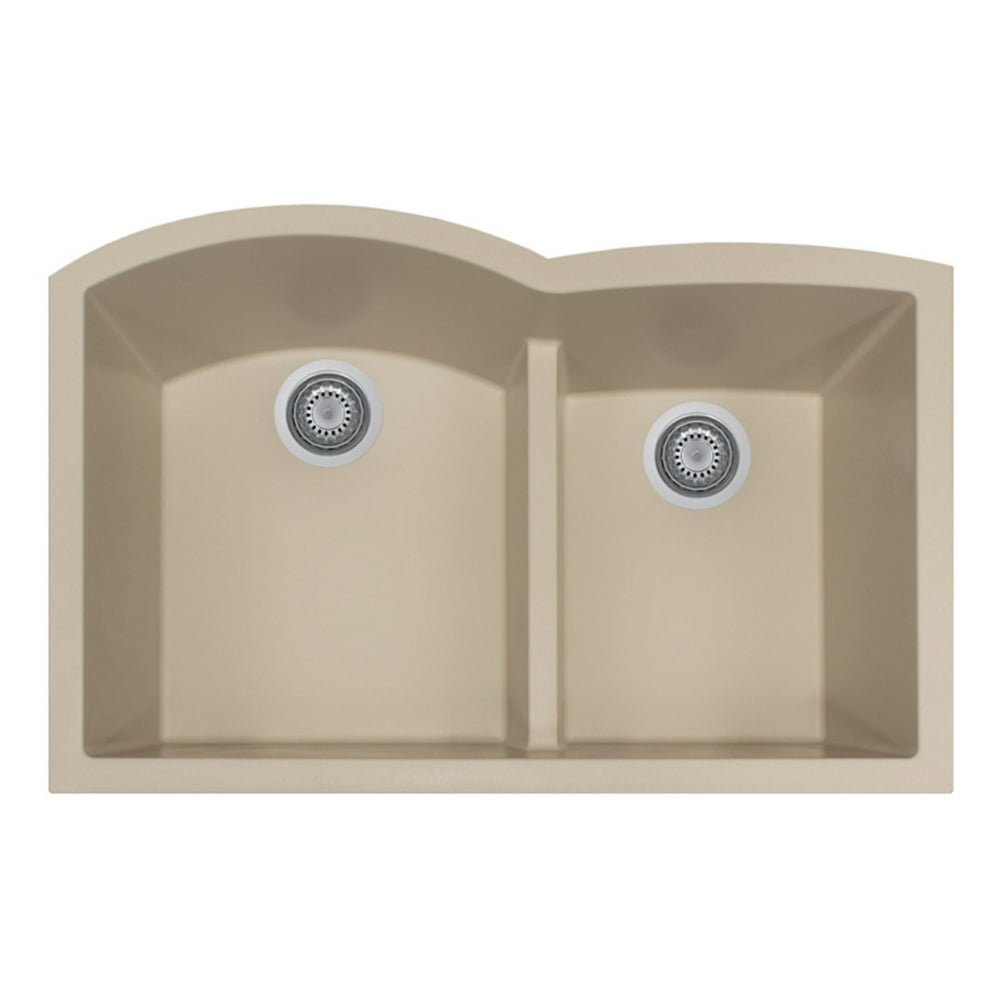 Houzer P175U Quartztone Series UnderMount DoubleBowl Granite Kitchen