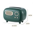thumbnail image 5 of vintage Radio Modle Mouchoir Bote Multifonctionnelle Salon Familial Salle De Bain Bureau (vert 14x 13 X 19.5cm), 5 of 5