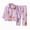 K027-Wine, variant on NOLDARES Girls Pajamas Set With Fleece 2Pcs Long Sleeve Button Down Pjs Luxury pajama, Long sleeve & pants ideal for sleepwear, birthday party, or as gifts(K027-Red)