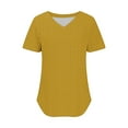 thumbnail image 4 of mfyjkho Tops Para Mujer, Suéter Informal Estampado Con Cuello En V Y Mangas Cortas Para Mujer, Primavera Y Verano Tops De Tallas Grandes Xl, 4 of 5