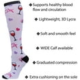 thumbnail image 4 of Cherokee Printsupport for Women 12 mmHg Support Socks, Regular Tall, Avo Cuddle, 4 of 5