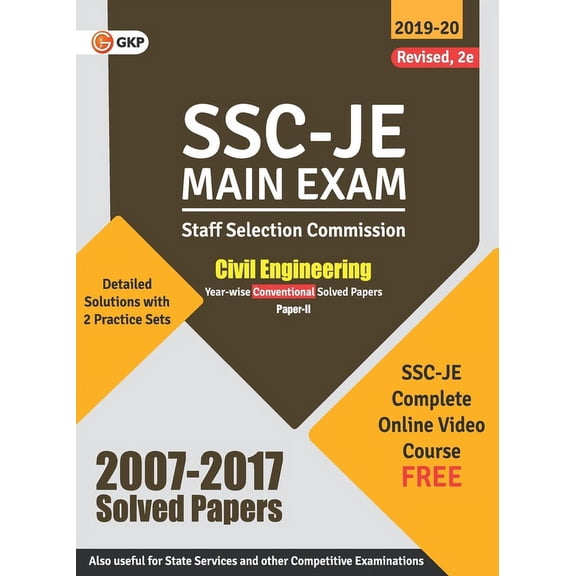 Ssc 2020: Junior Engineer - Civil Engineering Paper II - Conventional Solved Papers (2007-2017), (Paperback)