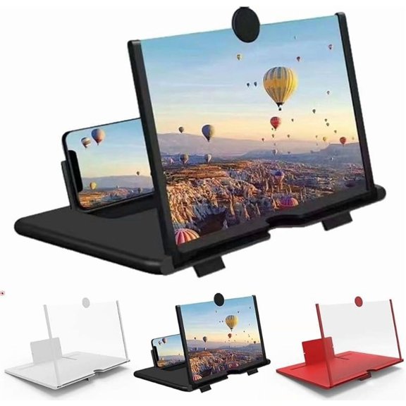 12"Mobile Phone Magnifier - Ultra-HD Screen Magnifier for Easy TV Viewing Orientation for Landscapes Use Eye Protection Full-Screen Mobile Phone Magnification