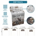 thumbnail image 6 of Rabbits Pine Cone Table Runner - 36 Inch Long Sweet Home Texture Farmhouse Grey Wooden Cotton and Linen Blended Dress Scarves Farmhouse Table Runner for Kitchen Dining, Coffee Table, 13" x 36", 6 of 8