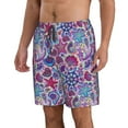 thumbnail image 2 of Naloa Cute Nautical Men's Beach Shorts, Surfing shorts, Swim trunks, Quick Dry Swim Trunks for Surfing Beach Fun - Medium, 2 of 9