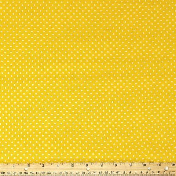 Waverly Inspirations By the Yard 100% Cotton Fabric Med Dot, Sunshine, 44" Wide for Quilting & Sewing