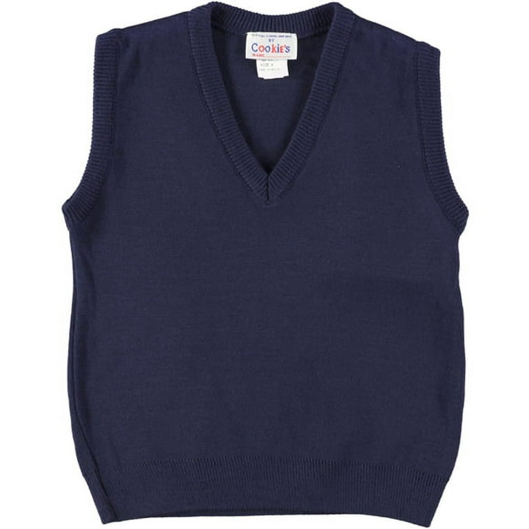 Cookie s Unisex V Neck Sweater Vest Sizes 4 7 navy 6