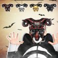 thumbnail image 4 of Sahpxhe Halloween Mask for Adults, Horror Horn Mask Cosplay Masquerade Props for Carnival Indoor Gathering Party Decor Black, 4 of 6
