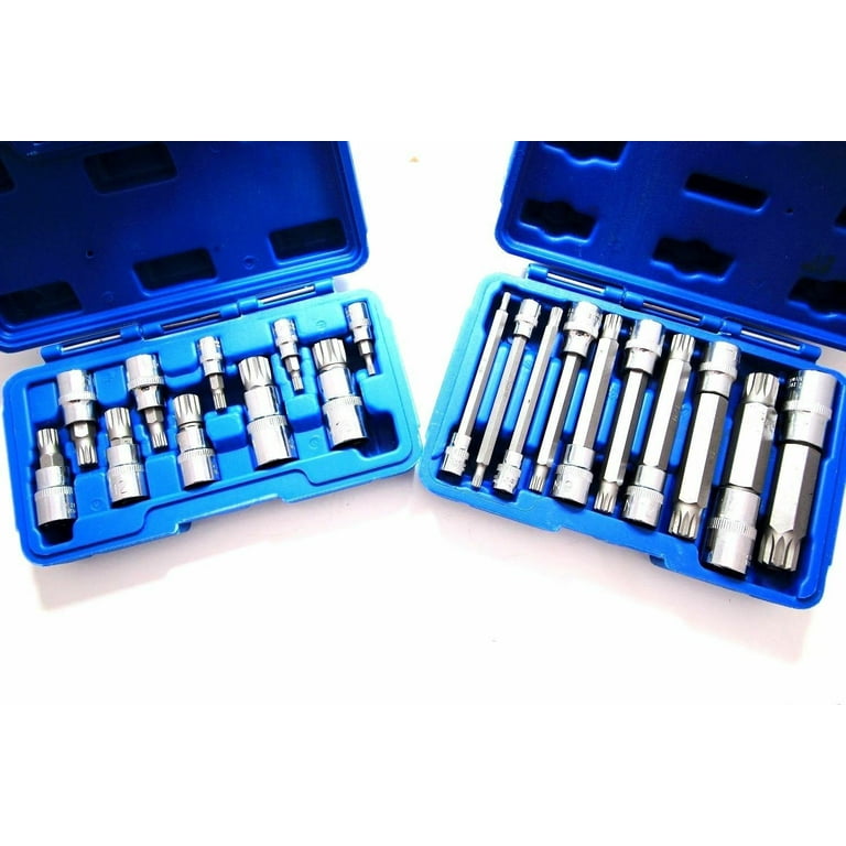 SP-120 （TRIO） VCT XZN 12 Point MM Triple Square Spline Bit Socket Set