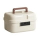thumbnail image 5 of Caja de almacenamiento con cerradura, organizador de contraseñas, versátil, con asa, portátil, con cerradura de combinación de código para el hogar, Blanco, 5 of 8
