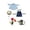 I, variant on 3 Sets Mini Desk Goose Outfits 7 Inches Mini Desk Goose Clothes with Cute Felt Hat Necklace Dresses and Sunglasses for Magnetic Porch Geese Key Holder Decor Gifts