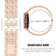 thumbnail image 4 of XiHAMA Compatible with Samsung Galaxy Watch 7/6/5/4 40mm 44mm/Galaxy Watch FE 2024/Galaxy 3 41mm/Galaxy Watch 42mm Band, 2 Pack 20mm Women Jewelry Bling Replacement Strap, 4 of 6