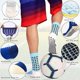 thumbnail image 4 of pares de calcetines deportivos antideslizantes, calcetines de fútbol antideslizantes con empuñaduras para hombres, jóvenes, fútbol, baloncesto, ejercicio físico, 4 of 4