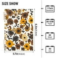 thumbnail image 2 of FORMRS 1-Subject Spiral Notebook 8" x 5" College Ruled 60 Refillable Sheet A5 Hard Cover, Brown Flowers, 2 of 7