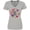 AC-Heather Grey, variant on Inktastic Mother's Day Best Mom Ever with Floral Wreath Women's V-Neck T-Shirt