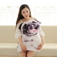thumbnail image 5 of 3D Cute Bend Dog Printed Throw Pillow Lifelike Animal Funny Dog Head Cosplay Children Favorite Toy Cushion for Home, 5 of 10