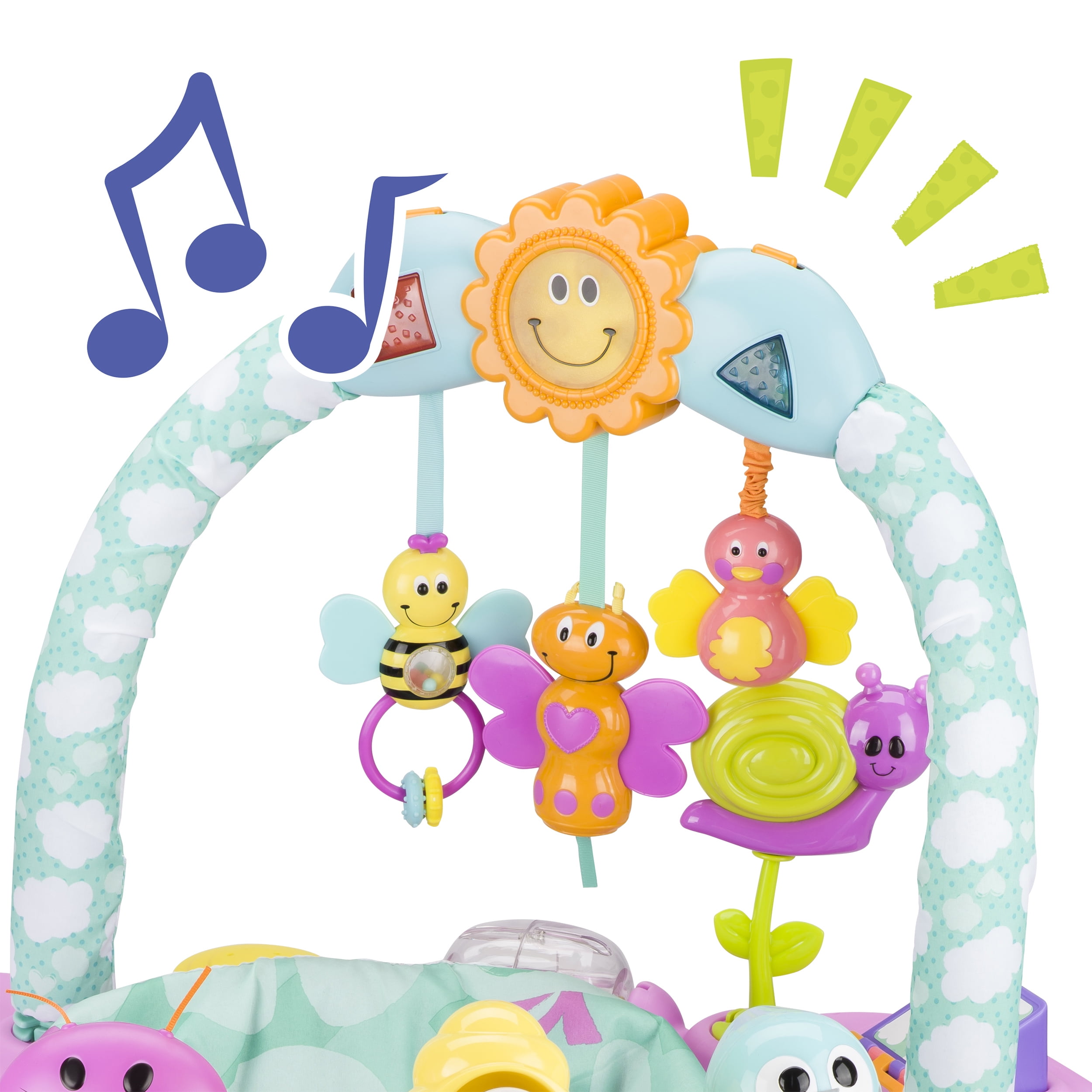Evenflo Exersaucer Double Fun Activity Center, Pink Bumbly | eBay