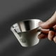 thumbnail image 4 of Taza Medidora Italiana | Vaso de Chupito de Café con Mango de Madera | Taza de Extracción con Marcas de Onzas | Vaso Medidor de Acero Inoxidable - Plateado | 10 X 7,7 X 4,7 Cm | 80 G | Utensilio para, 4 of 7