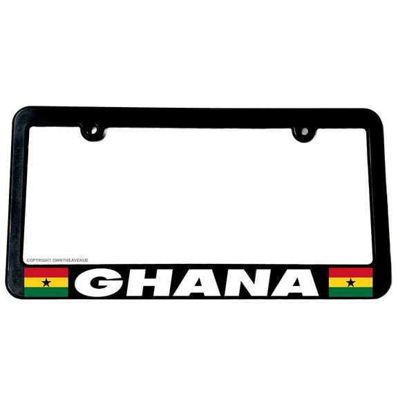 Ghana World Country Flag Car Truck Auto License Plate Frame