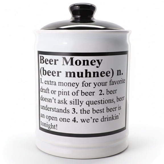 Cottage Creek Beer Money Ceramic Piggy Bank